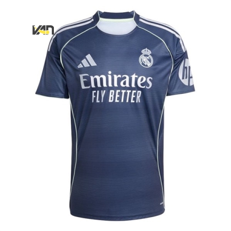 ÁO BÓNG ĐÁ ADIDAS REAL MADRID SÂN KHÁCH 25/26 FAN VERSION - XANH “JJ4182”