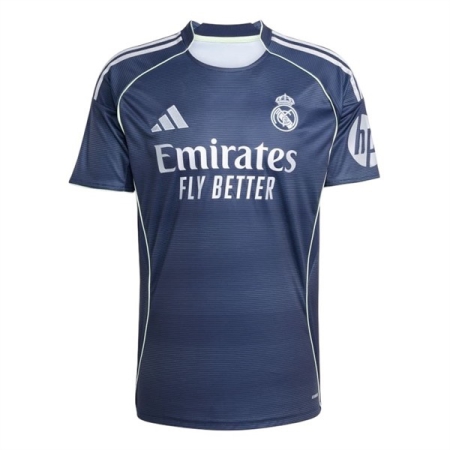 ÁO BÓNG ĐÁ ADIDAS REAL MADRID SÂN KHÁCH 25/26 FAN VERSION - XANH “JJ4182”