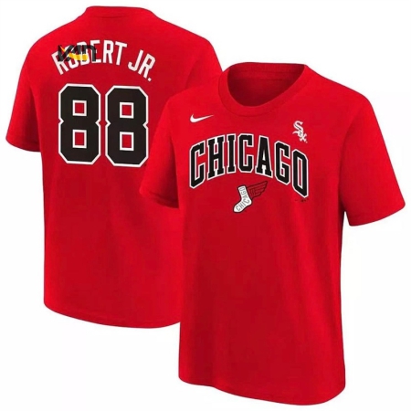 ÁO BẦU DỤC NIKE CHICAGO WHITE SOX NAMESET ROBERT JR #88 - ĐỎ “N199-62Q-RX9-AP1”
