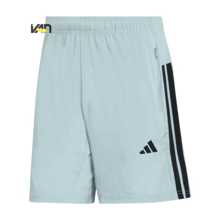 QUẦN THỂ THAO ADIDAS WORKOUT ESSENTIALS DỆT CƠ BẢN 3 SỌC - XANH "KD0684"