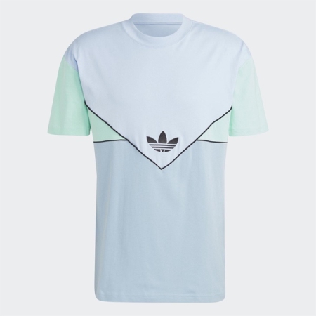 ÁO THUN ADIDAS LOGO 3 LÁ SỌC NGANG | XANH MINT