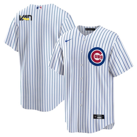 ÁO BÓNG CHÀY NIKE WHITE CHICAGO CUBS - TRẮNG - “T770 -LDWH”