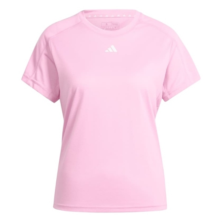 ÁO THỂ THAO NỮ ADIDAS CỔ TRÒN MINIMAL BRANDING TRAIN ESSENTIALS AEROREADY - HỒNG “IS3957”