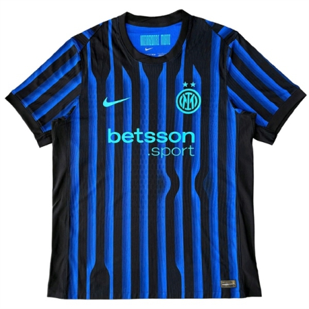 ÁO BÓNG ĐÁ INTER MILAN 2025/26 SÂN NHÀ CHÍNH HÃNG PLAYER - XANH ĐEN - "HJ4545-439"