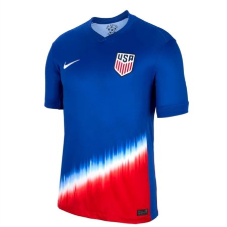 ÁO BÓNG ĐÁ NIKE ĐTQG MỸ SÂN KHÁCH 2024 FAN VERSION - XANH “FJ4277-417”