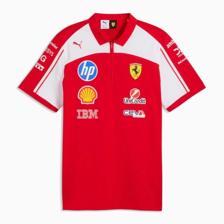 ÁO ĐẤU CÔNG THỨC 1 PUMA FERRARI POLO SCUDERIA HP FAN VERSION - ĐỎ “713829-01”