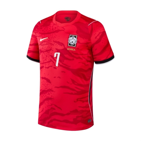 ÁO BÓNG ĐÁ NIKE ĐTQG HÀN QUỐC SÂN NHÀ 2026 NAME HEUNGMIN #7 CHÍNH HÃNG PLAYER VERSION - ĐỎ “IB5175-679”