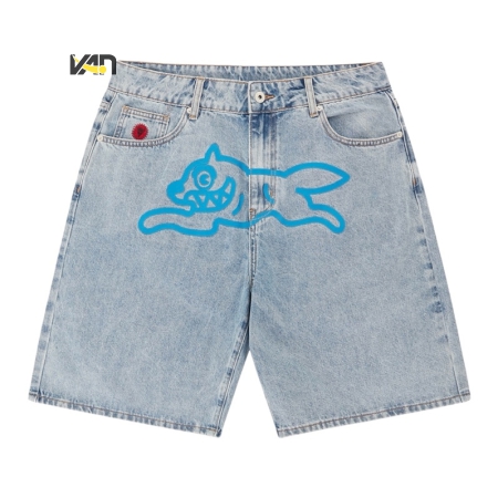 QUẦN NGẮN THỜI TRANG ICE CREAM BBC DOG DENIM - XANH