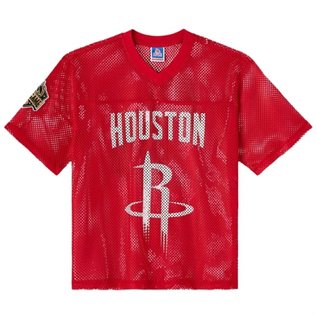 ÁO ĐẤU THỜI TRANG OVO x NBA HOUSTON ROCKETS - ĐỎ " HRR-02 "