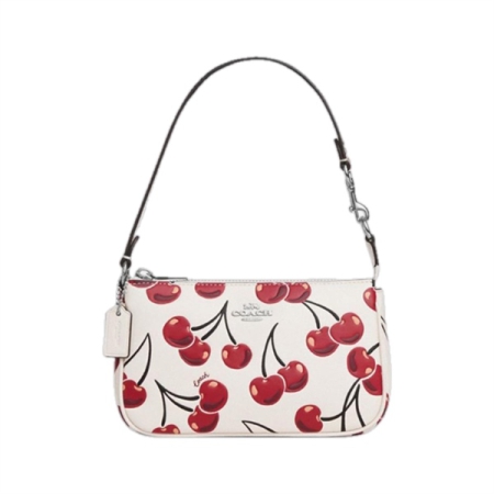TÚI COACH NOLITA 19 CHERRY PRINT - TRẮNG “CZ012”