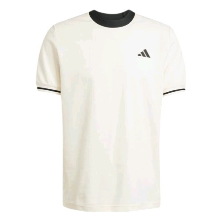 ÁO THUN THỂ THAO NAM TENNIS ADIDAS HERITAGE - TRẮNG " JC6742 "