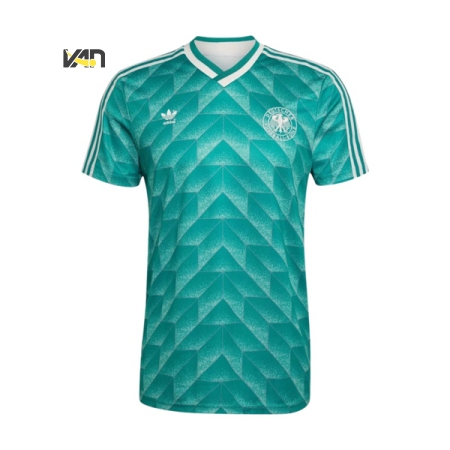 ÁO BÓNG ĐÁ ADIDAS ĐTQG ĐỨC SÂN KHÁCH WORLD CUP 1990 - XANH “KD3999”