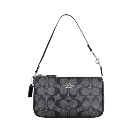 TÚI COACH NOLITA 19 IN SIGNATURE CANVAS - ĐEN “C3308-SVTSQ”