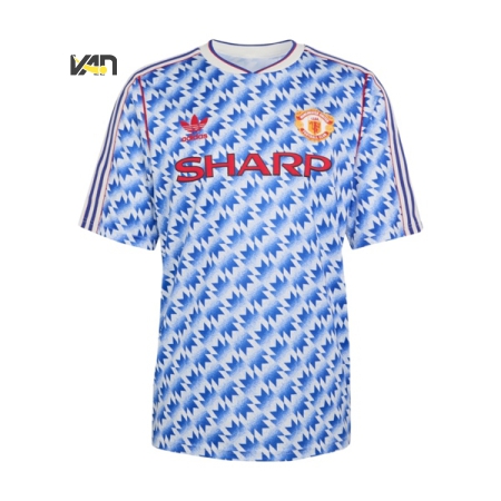ÁO BÓNG ĐÁ ADIDAS MANCHESTER UNITED 90 RETRO SÂN KHÁCH - XANH “JM5495”