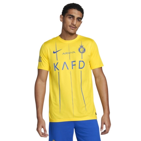 ÁO BÓNG ĐÁ NIKE CLB AL NASSR SÂN NHÀ 2023/24 x NAMESET RONALDO #7 - VÀNG "HM6052-999"