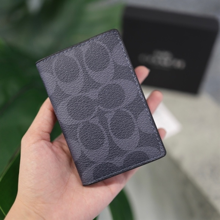 CARD HOLDER COACH IN SIGNATURE CANVAS DENIM “F66549”