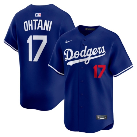 ÁO BÓNG CHÀY NIKE ROYAL ALTERNATE LIMITED #17 OHTANI LOS ANGERLES DODGERS - XANH “LM25-LDA2”