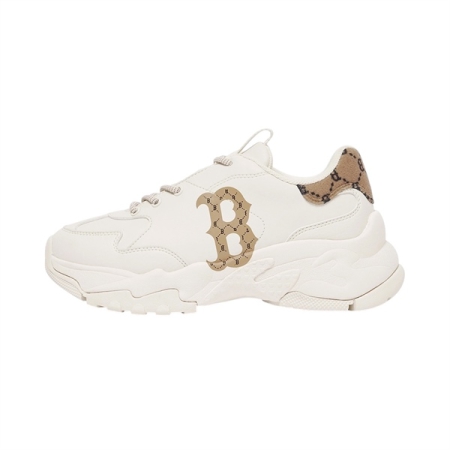 GIÀY MLB BIGBALL CHUNKY MONO HEEL BOSTON RED SOX D.BEIGE - TRẮNG - “ 3ASHCM11-N”