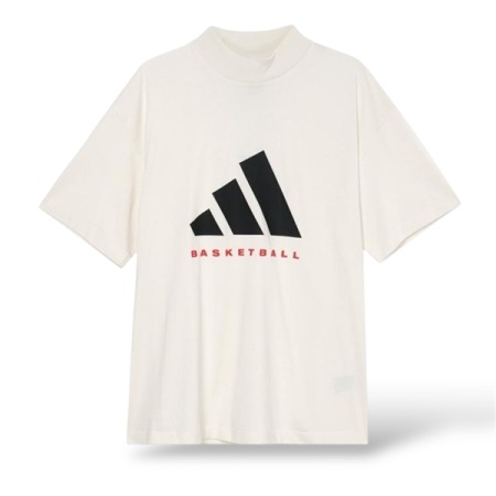 ÁO THUN THỜI TRANG ADIDAS BASKETBALL -TRẮNG “JE3762”