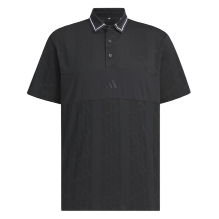 ÁO POLO THỂ THAO ADIDAS LOGO JACQUARD - ĐEN "JG1358"