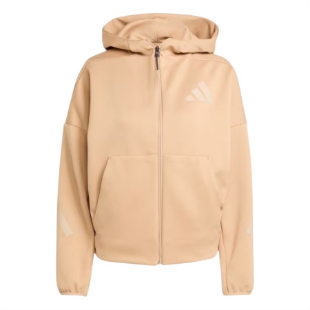 ÁO KHOÁC THỜI TRANG NỮ ADIDAS HOODIE Z.N.E FULL ZIP - NÂU “JY5970”