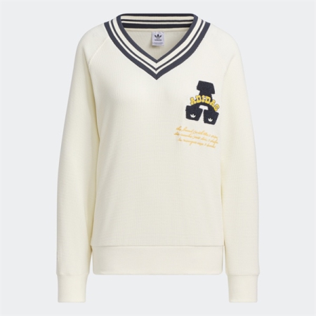 ÁO SWEATSHIRT ADIDAS CỔ CHỮ V COLLEGIATE “JD6377”