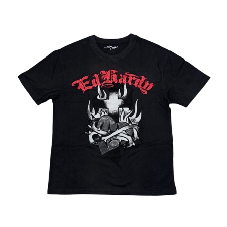 ÁO THỜI TRANG NAM ED HARDY VINTAGE SACRED HEART GRAPHIC - ĐEN “EHM1129R”