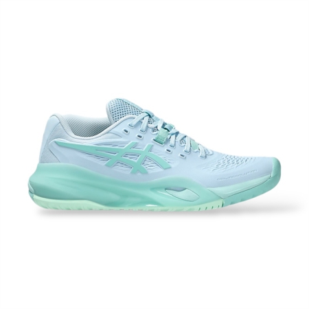 GIÀY TENNIS/PICKLEBALL ASICS GEL-RESOLUTION X LIGHT BLUE/OASIS GREEN - XANH “1041A279-402”