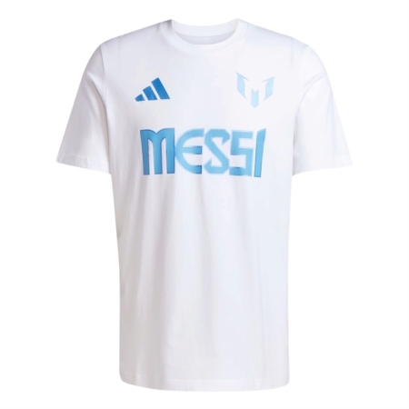 ÁO THUN THỜI TRANG ADIDAS GRAPHIC MESSI #10 - TRẮNG “JJ1418”