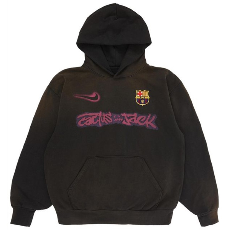 ÁO HODDIE NIKE FC BARCELONA X CACTUS JACK SPRAY LOGO HOODIE 'BLUE